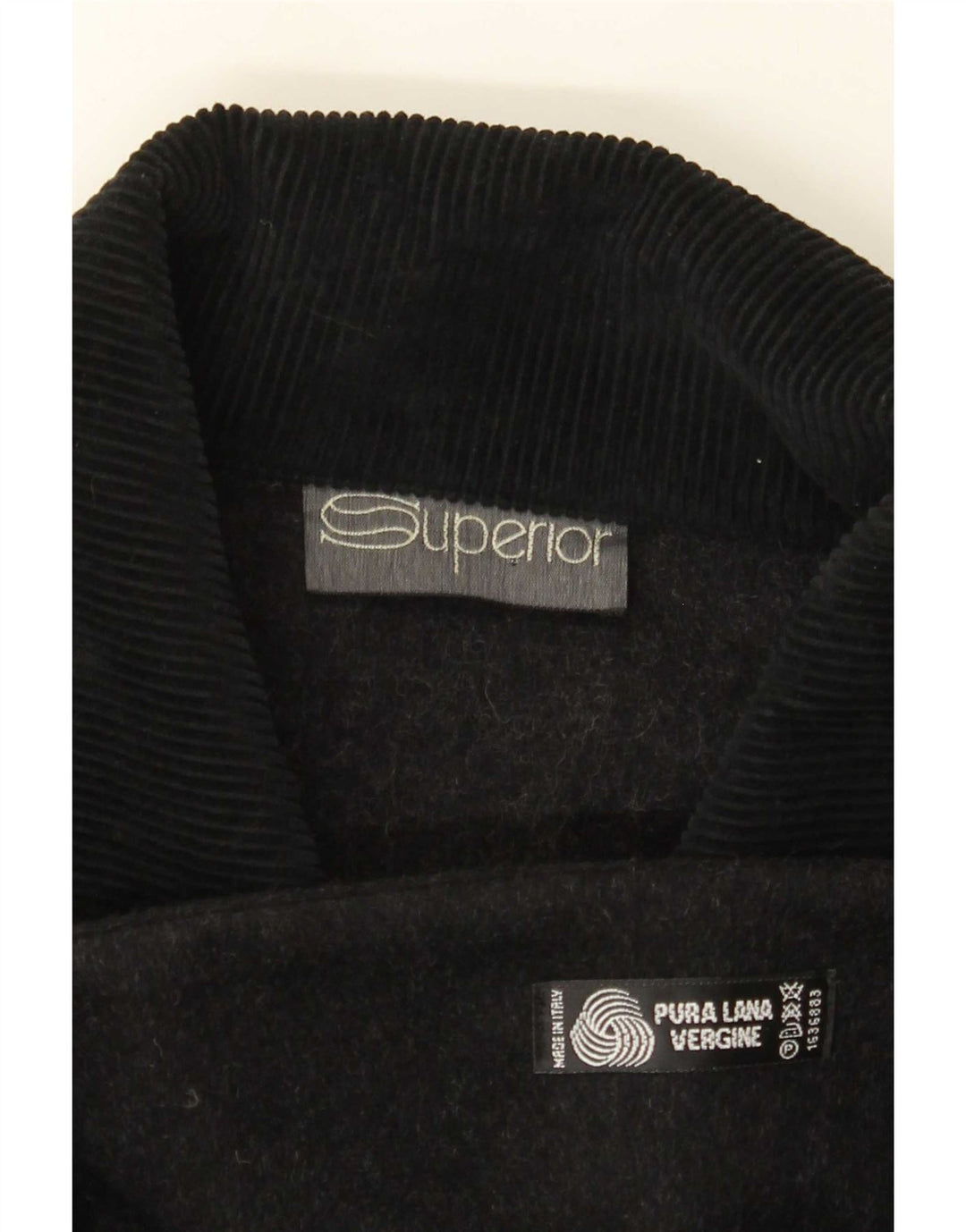 Cappotto poncho da donna di qualità superiore, taglia unica, in lana color block grigio