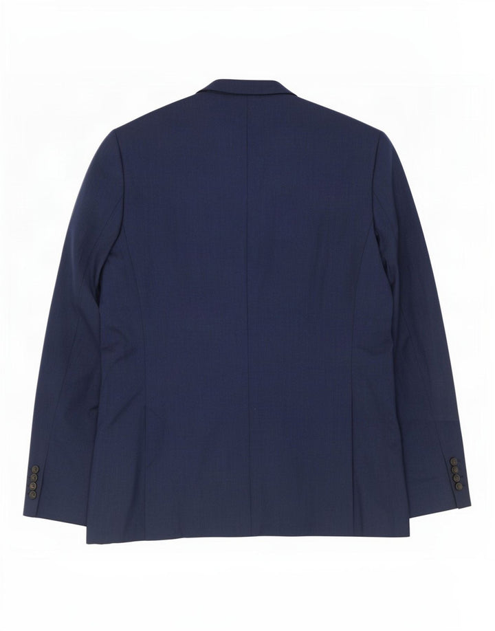 Giacca blazer a 2 bottoni sartoriale da uomo Marks & Spencer UK 42 grande blu navy