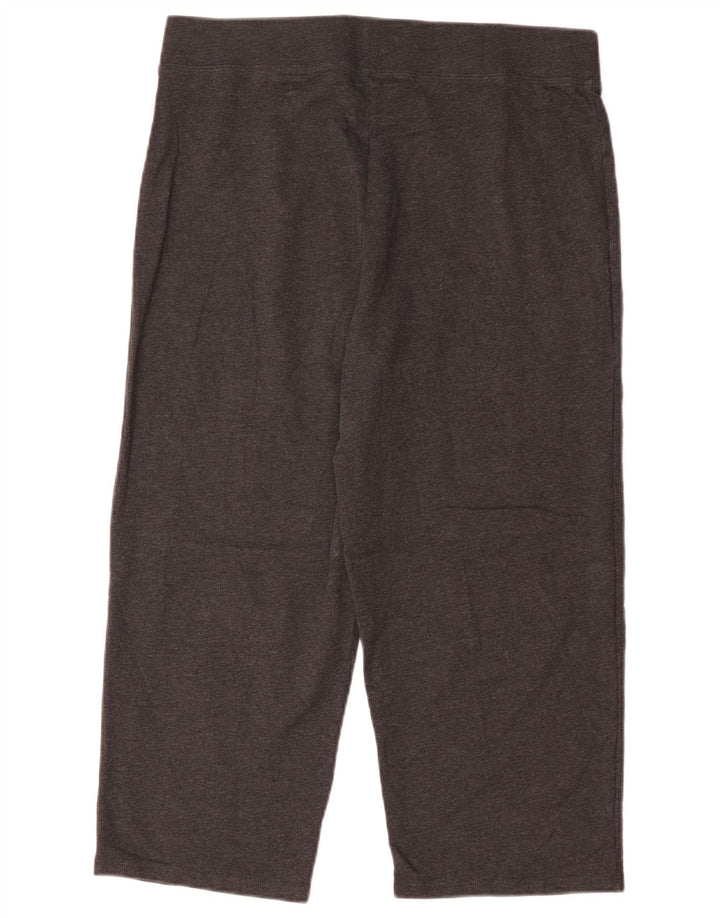 MARKS & SPENCER Leggings Capri da donna UK 14 Grande cotone grigio