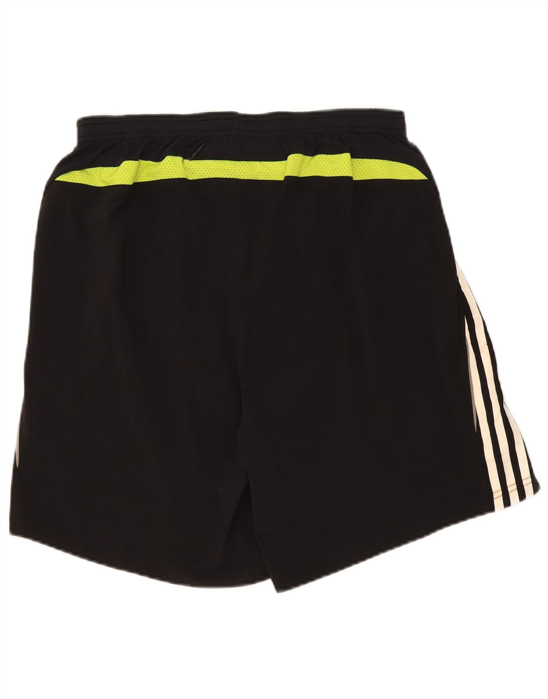 Pantaloncini sportivi Adidas da uomo grandi in poliestere color block nero