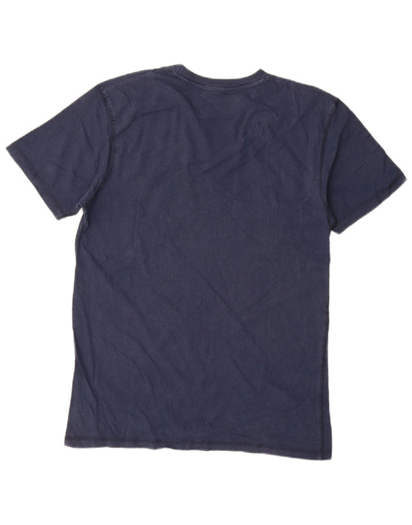 T-shirt grafica da uomo Hard Rock Cafe Top in cotone blu navy medio