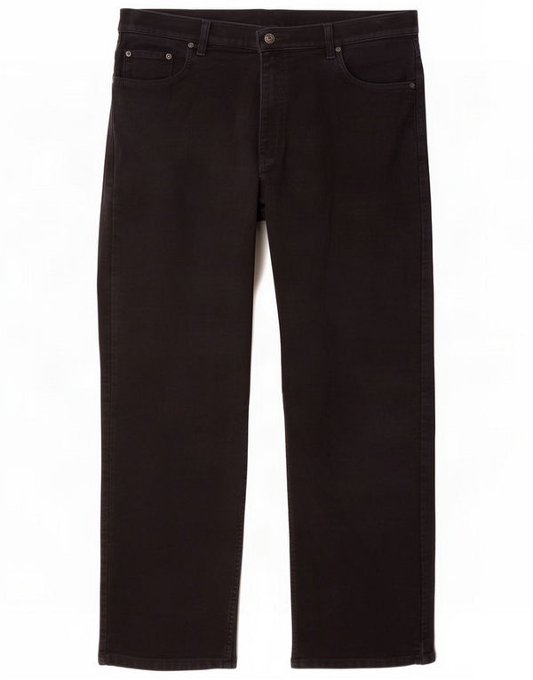 Marks & Spencer Mens Straight Jeans W38 L31 Black Cotton