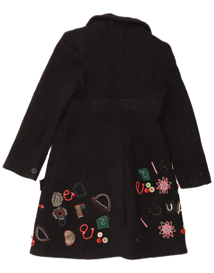 Desigual Cappotto da donna con motivo astratto EU 40 Medio Nero
