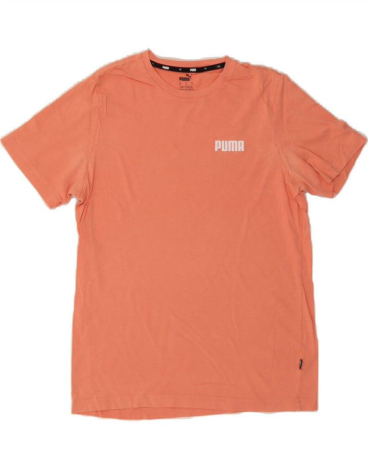 PUMA Mens T-Shirt Top Medium Orange Vintage Puma and Second-Hand Puma from Messina Hembry 