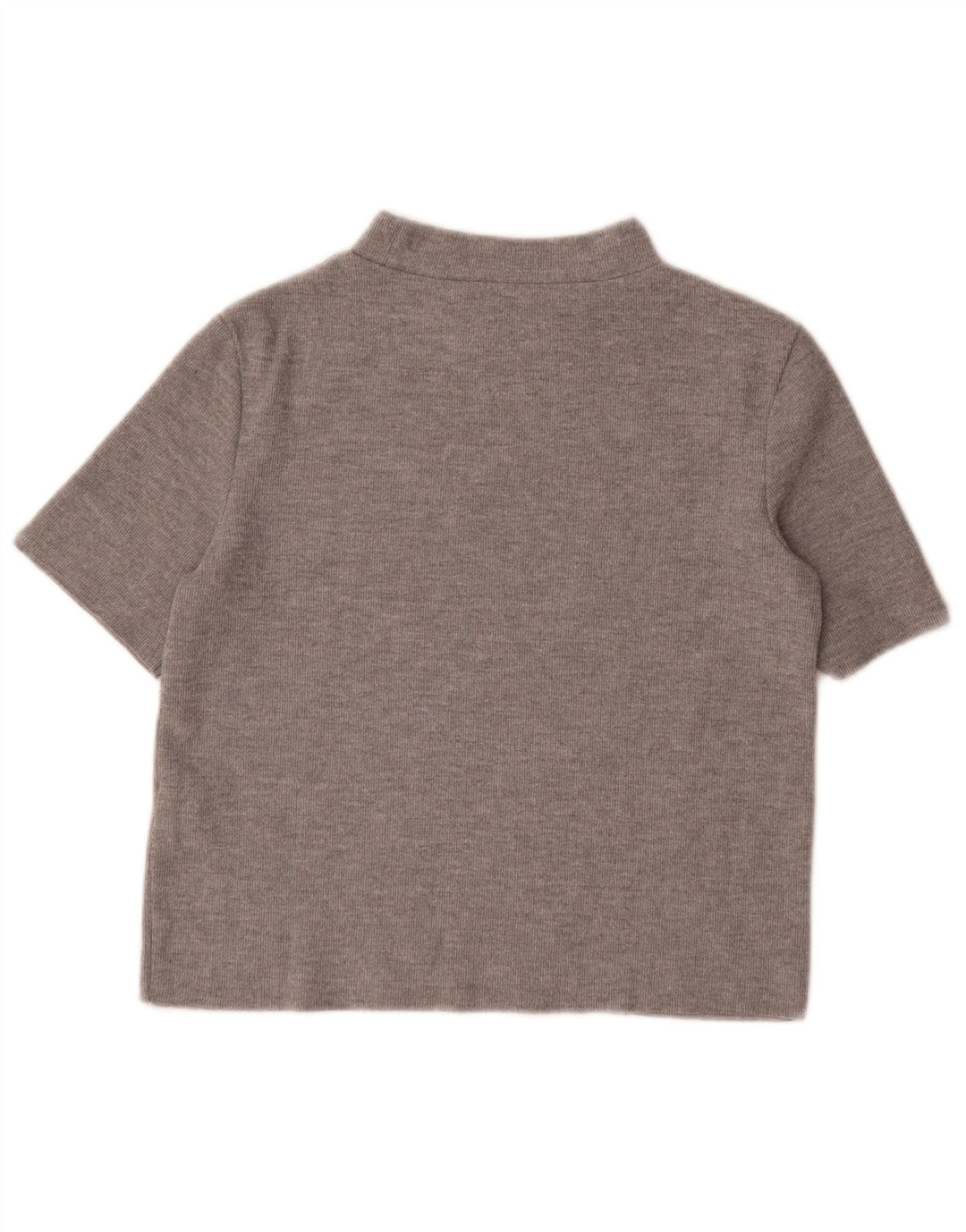 T-shirt corta da donna Zara UK 12 Grigio medio