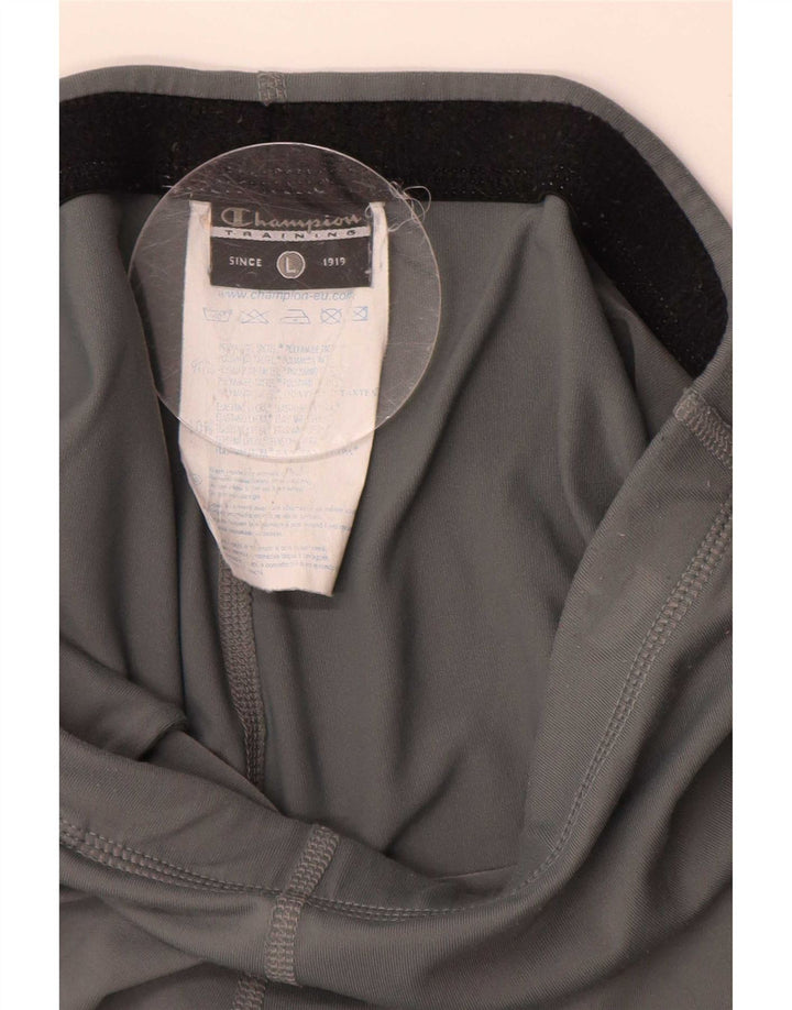 Champion Leggings grafici da donna UK 14 Large Grigio Poliammide