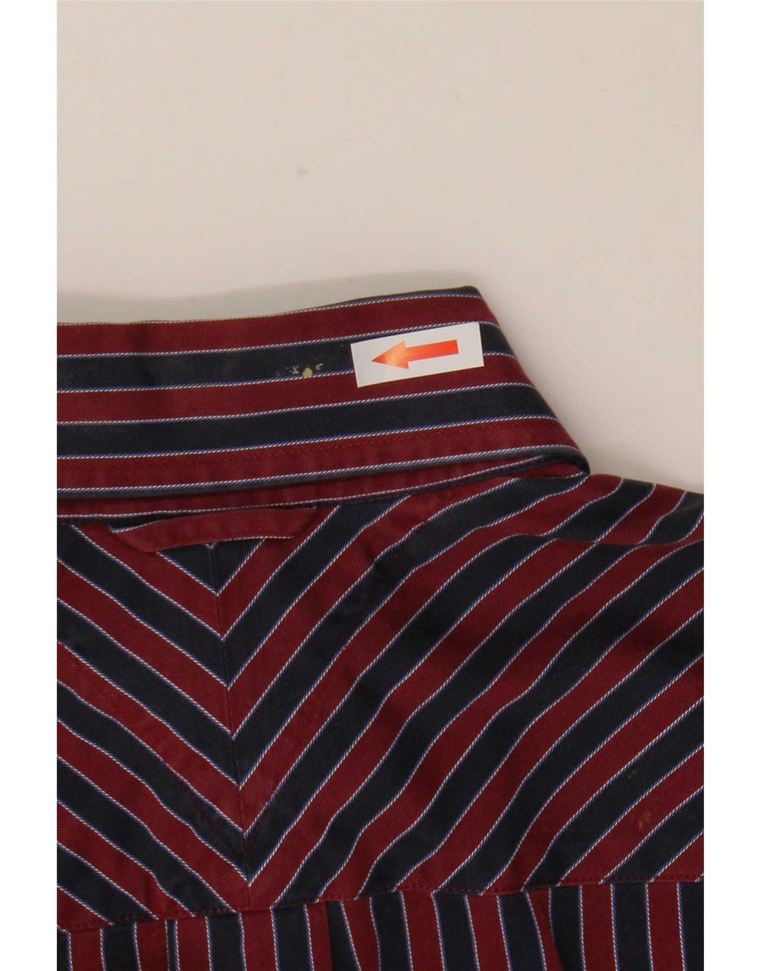 Camicia da uomo Tommy Hilfiger piccola in cotone a righe rosse