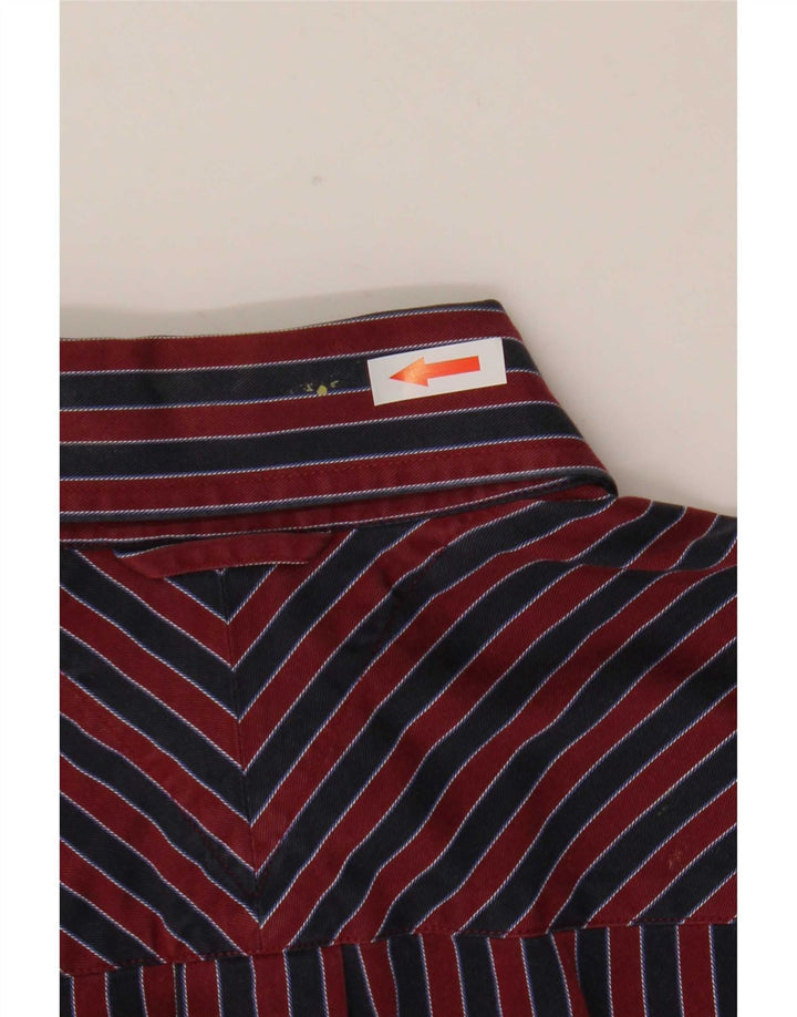 Camicia da uomo Tommy Hilfiger piccola in cotone a righe rosse