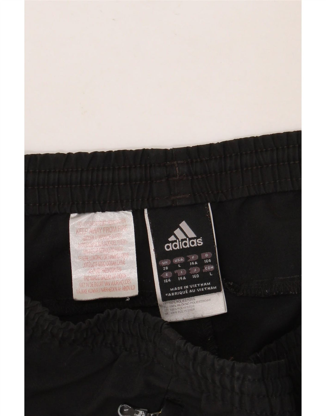 Pantaloncini sportivi ADIDAS da bambino 13-14 anni in poliestere nero