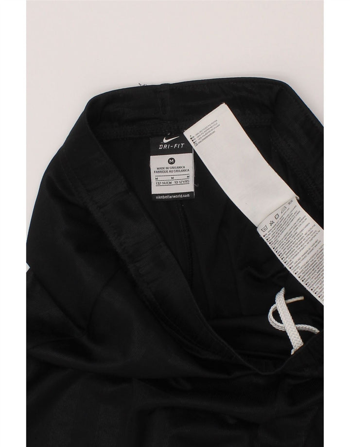 Pantaloncini sportivi Nike da ragazzo Dri Fit 10-11 anni poliestere a righe nere medie