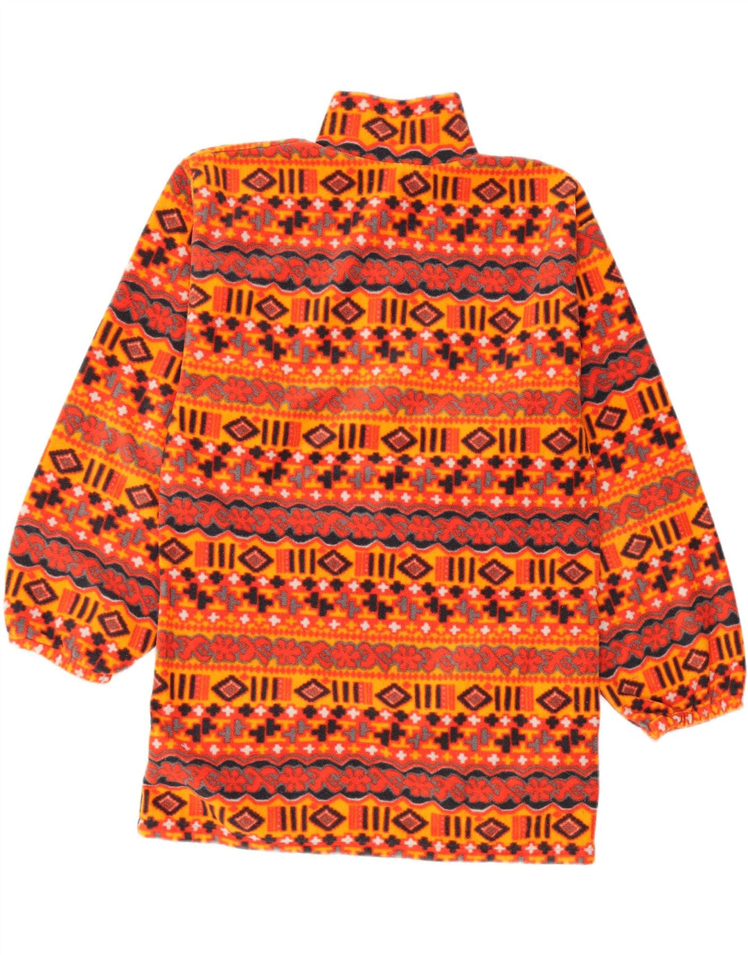 Giacca in pile vintage da uomo UK 38 Fair Isle medio multicolore