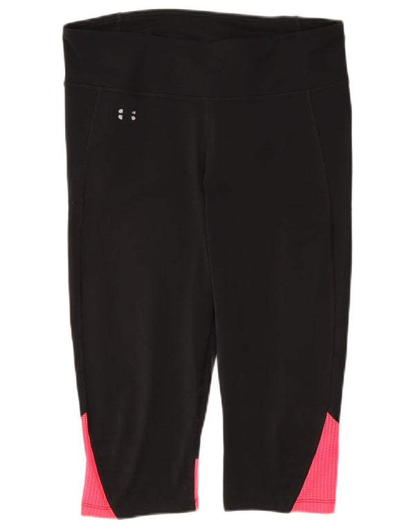 Leggings Capri da donna UNDER ARMOUR UK 14 Large Black Colourblock
