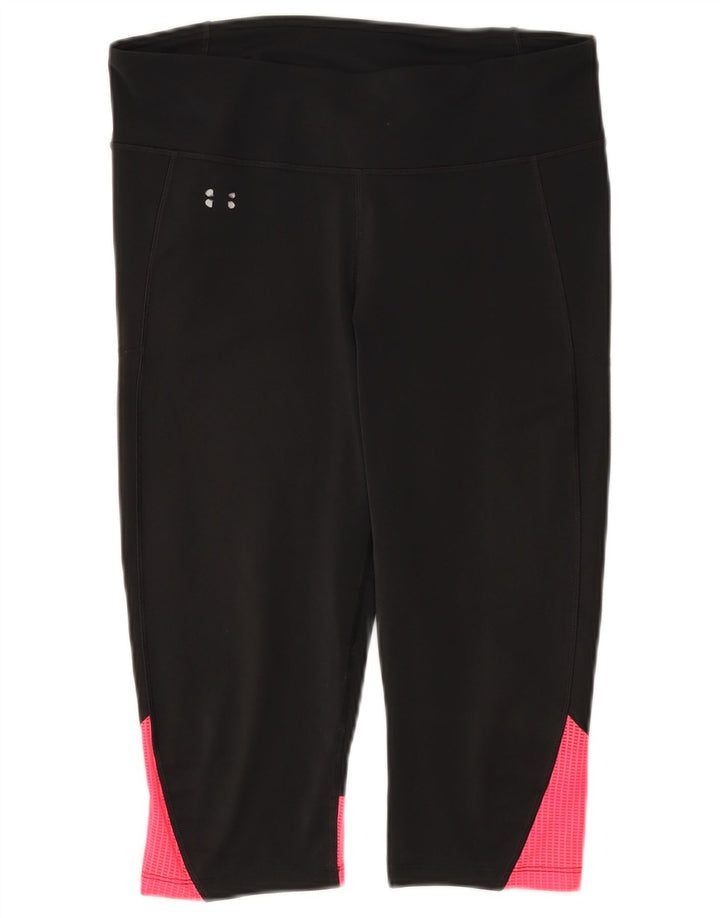 Leggings Capri da donna UNDER ARMOUR UK 14 Large Black Colourblock