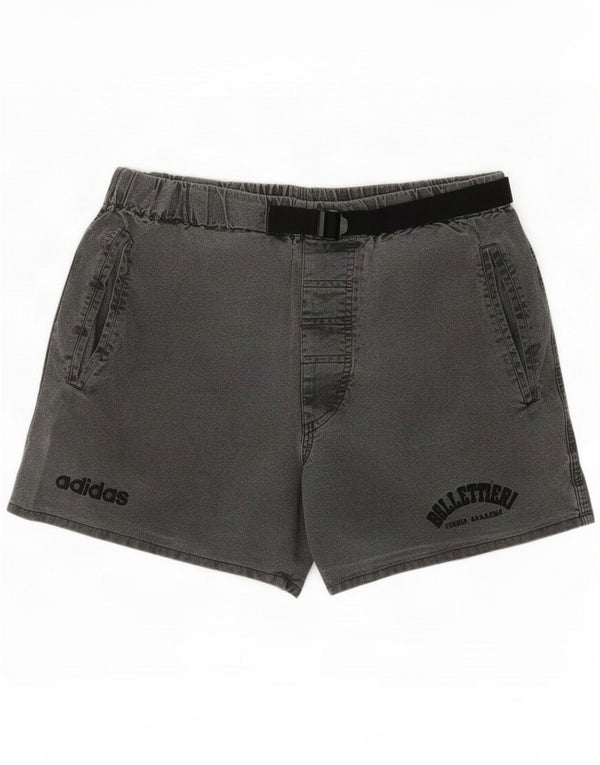 Adidas Uomo Chino Shorts Small W29 Grigio Cotone