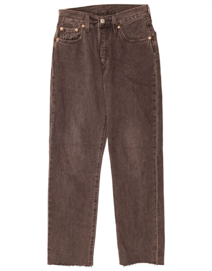 Jeans dritti Levi's 501 da donna W25 L28 cotone grigio