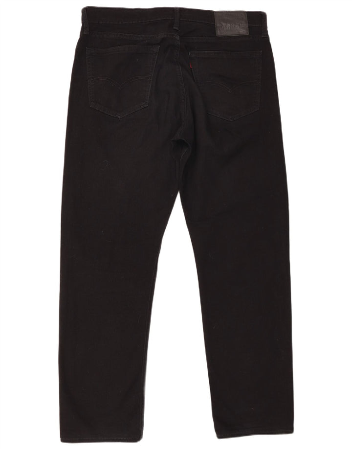 LEVI'S Jeans dritti da uomo 504 W36 L32 cotone nero