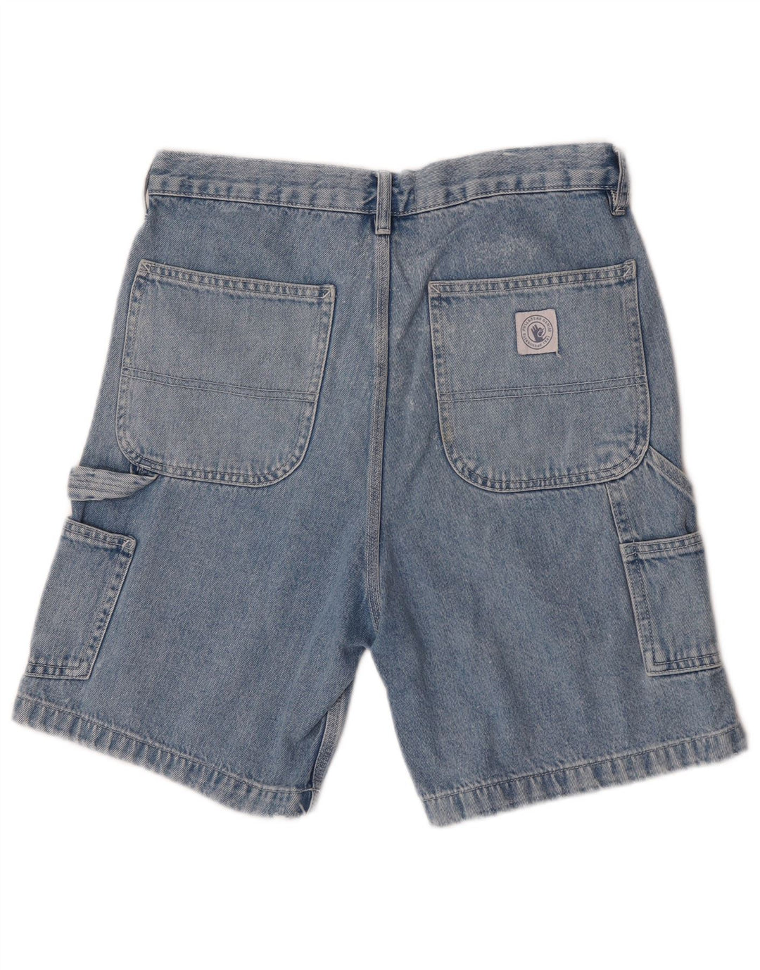 Pantaloncini cargo in denim da donna Pull & Bear EU 38 medi W30 blu