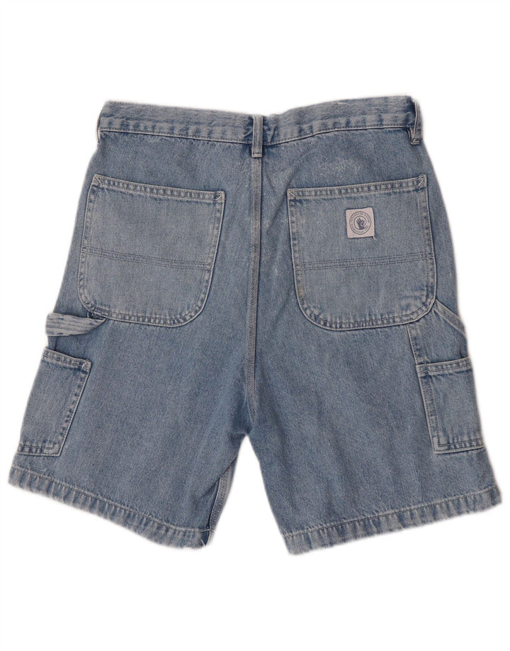 Pantaloncini cargo in denim da donna Pull & Bear EU 38 medi W30 blu