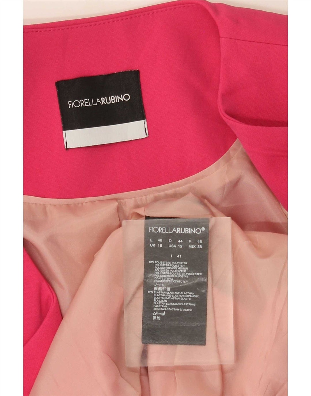 Giacca Bolero da donna Fiorella Rubino UK 16 Large Pink Poliestere Modern