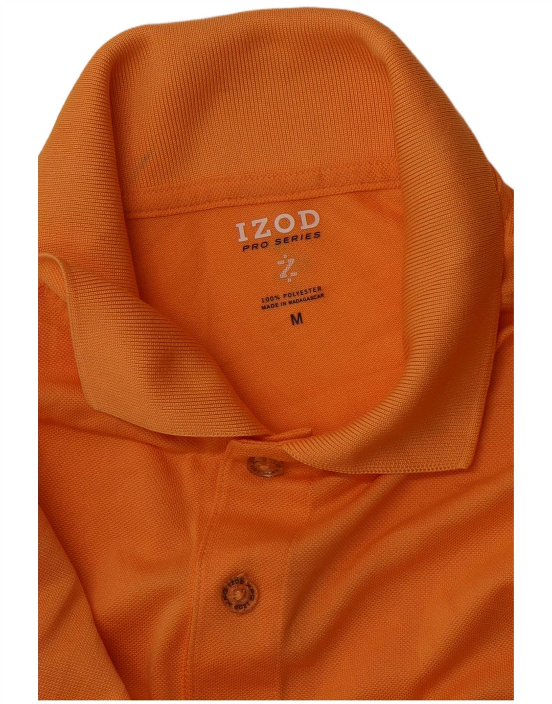 Polo da uomo IZOD in poliestere arancione medio