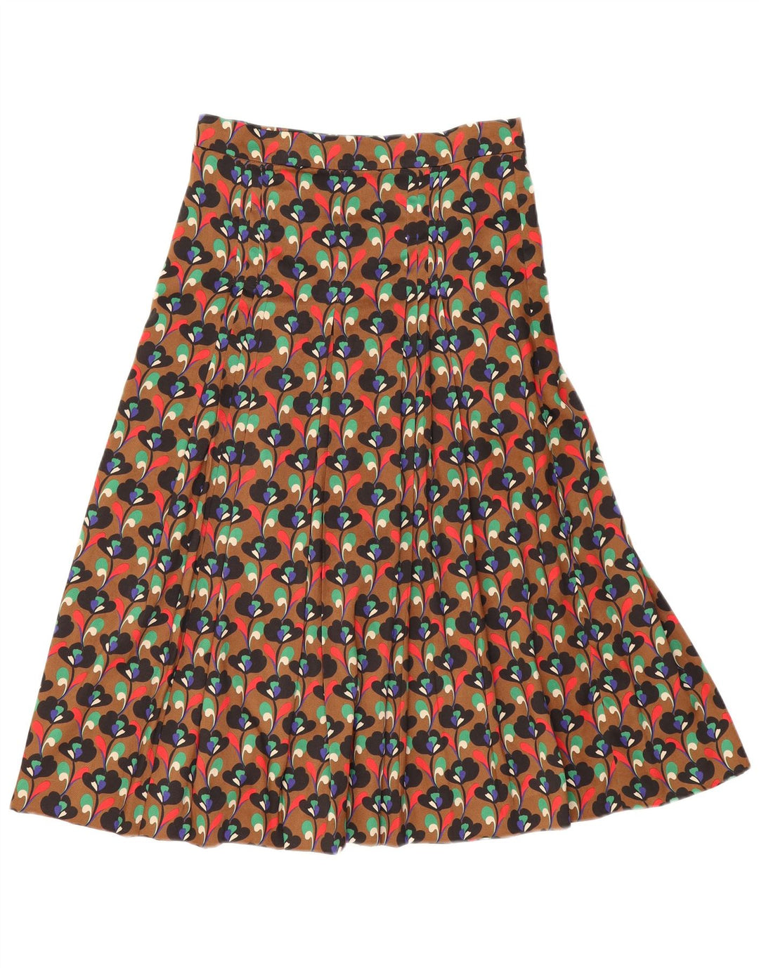 Gonna a pieghe Zara da donna media W28 poliestere floreale marrone