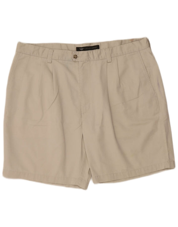 Pantaloncini chino con pegging da uomo Dockers W42 2XL cotone grigio