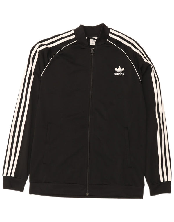Giacca Top della tuta da ragazzo Adidas 15-16 anni in poliestere nero