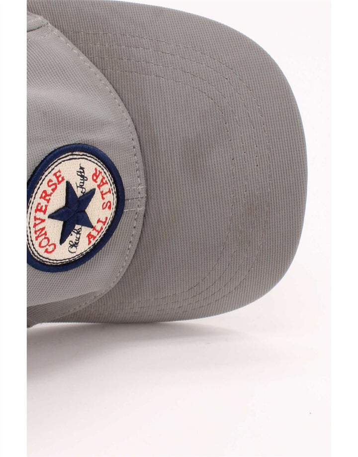 Berretto da baseball grafico da uomo Converse Taglia unica in cotone grigio