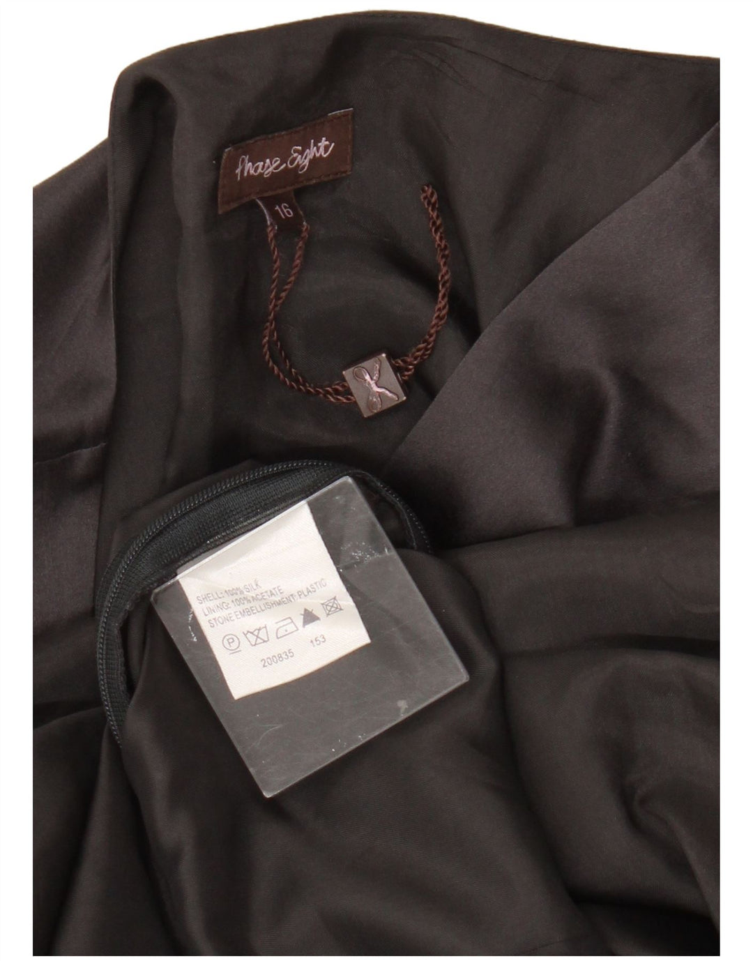 Abito a trapezio senza maniche da donna Phase Eight UK 16 Grande seta grigia