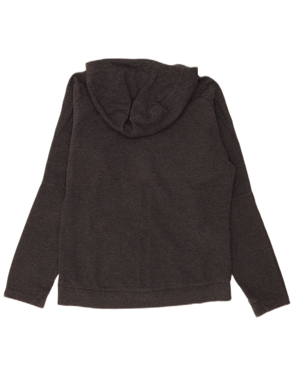 Maglione con cappuccio e zip grafica Puma Italia da donna UK 12 Cotone grigio medio