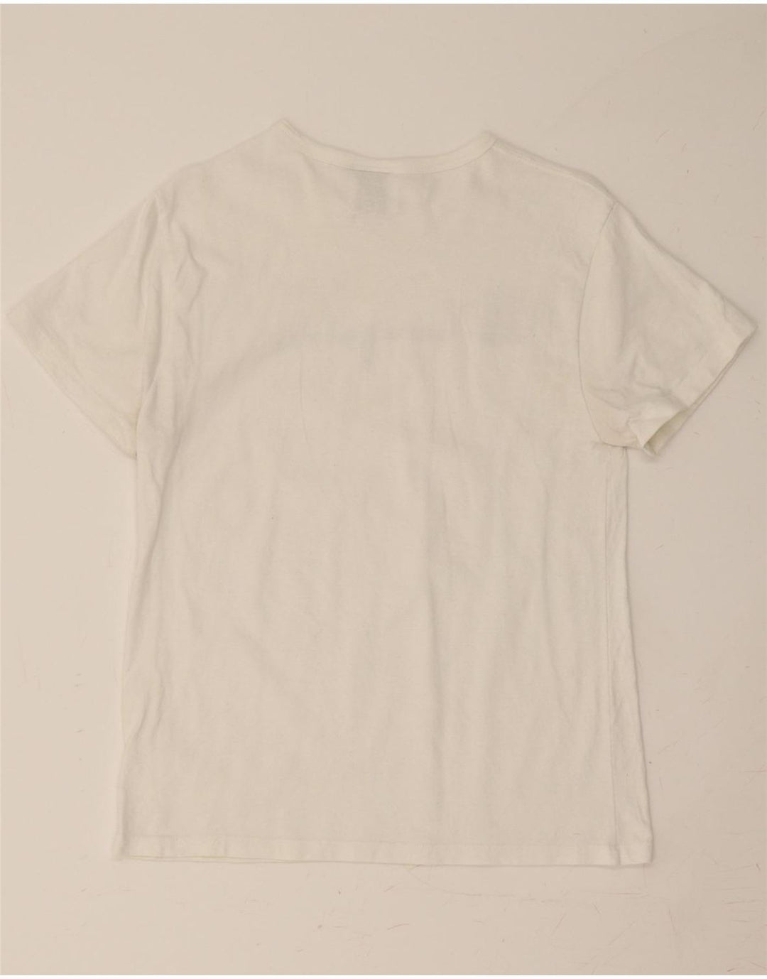 CHAMPION Womens Graphic T-Shirt Top UK 14 Medium White Cotton Vintage Champion and Second-Hand Champion from Messina Hembry 