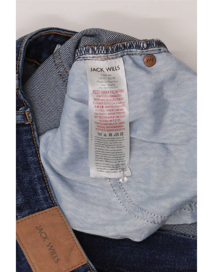Jeans slim da uomo Jack Wills W32 L30 cotone blu