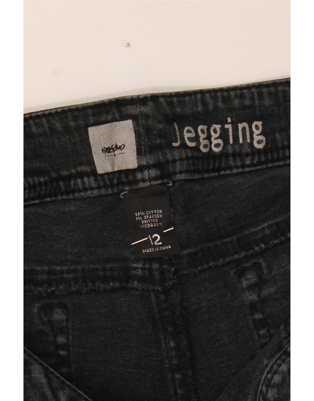 MOSSIMO Womens Jegging Jeans US 12 Large W34 L31 Grey Cotton Vintage Mossimo and Second-Hand Mossimo from Messina Hembry 