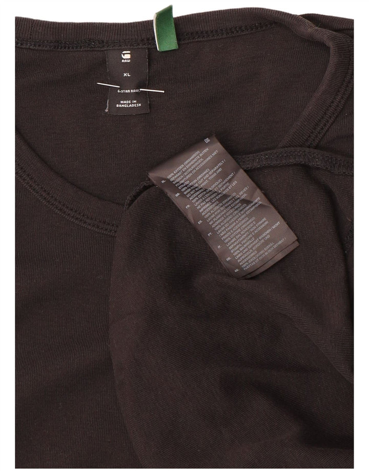 Maglia da uomo G-Star a maniche lunghe XL in cotone nero