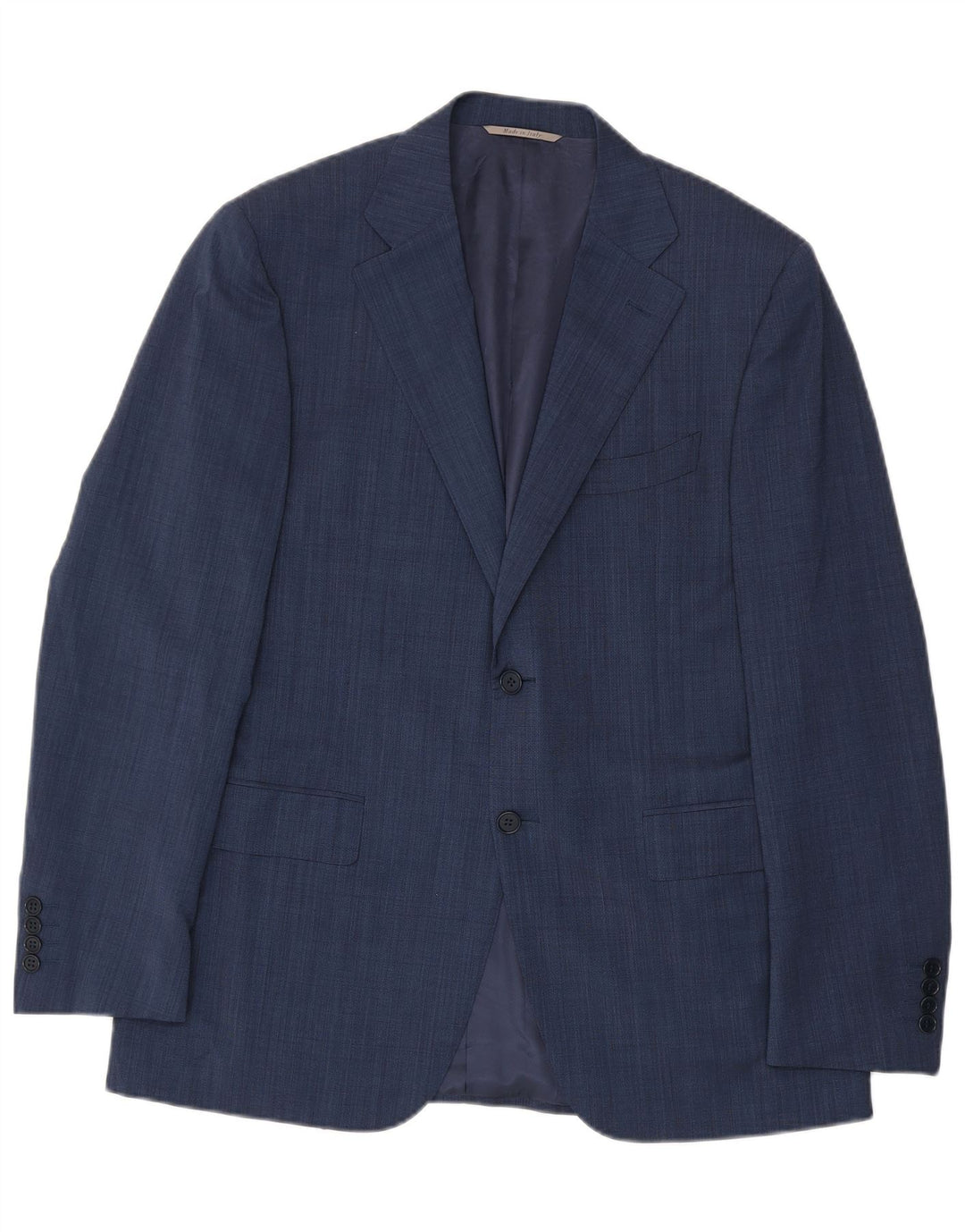 Abito Canali Uomo 2 Bottoni 2 Pezzi IT 50 Large W34 L30 Blu Navy Lana