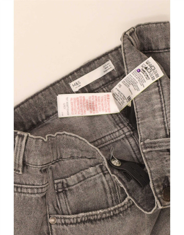 Pantaloncini di jeans da ragazzo Marks & Spencer 13-14 anni W30 cotone grigio