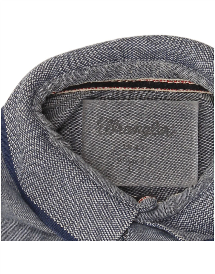 Polo Wrangler da uomo vestibilità regolare, taglia grande, blu