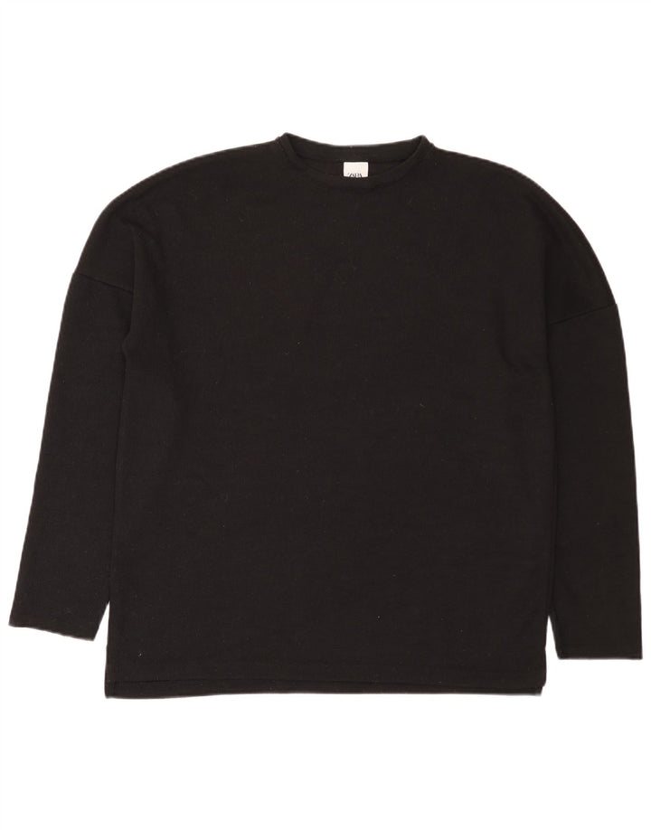 Maglione maglione girocollo da uomo Zara piccolo nero