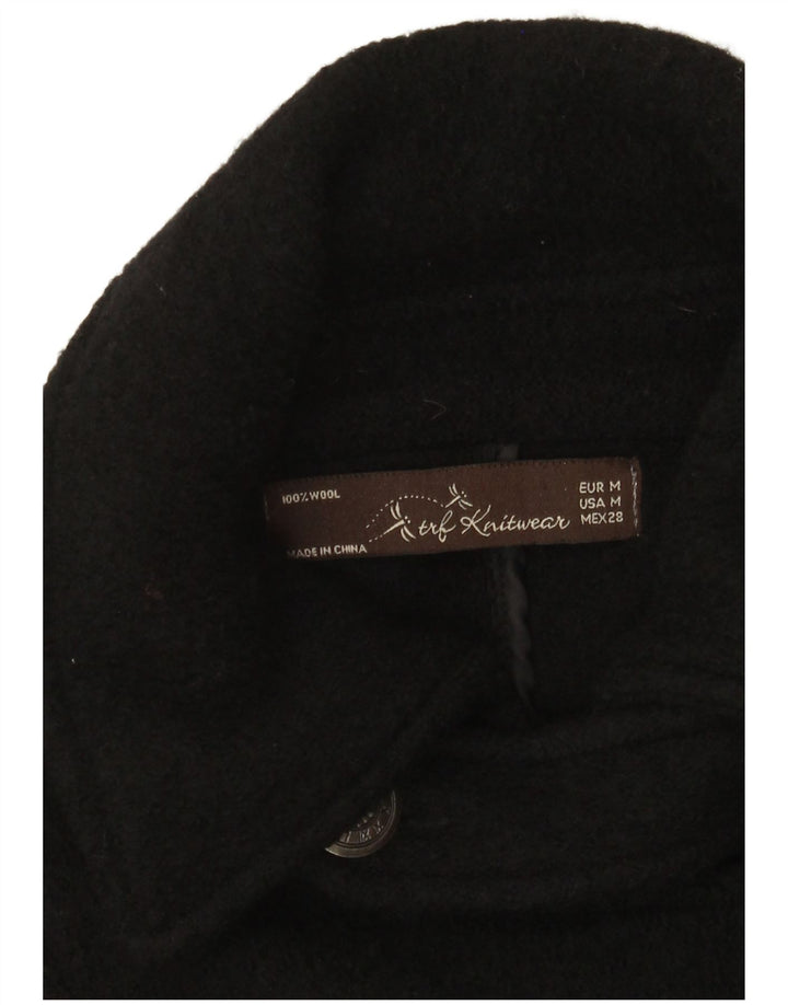 Cappotto da marinaio Trafaluc da donna Zara UK 12 lana nera media
