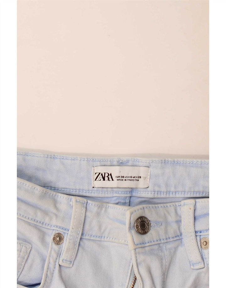 Jeans dritti da donna Zara EU 38 piccoli W28 L26 blu