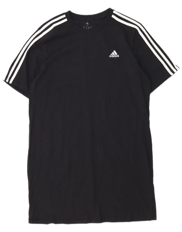 Abito T-shirt da donna Adidas UK 12/14 cotone nero medio