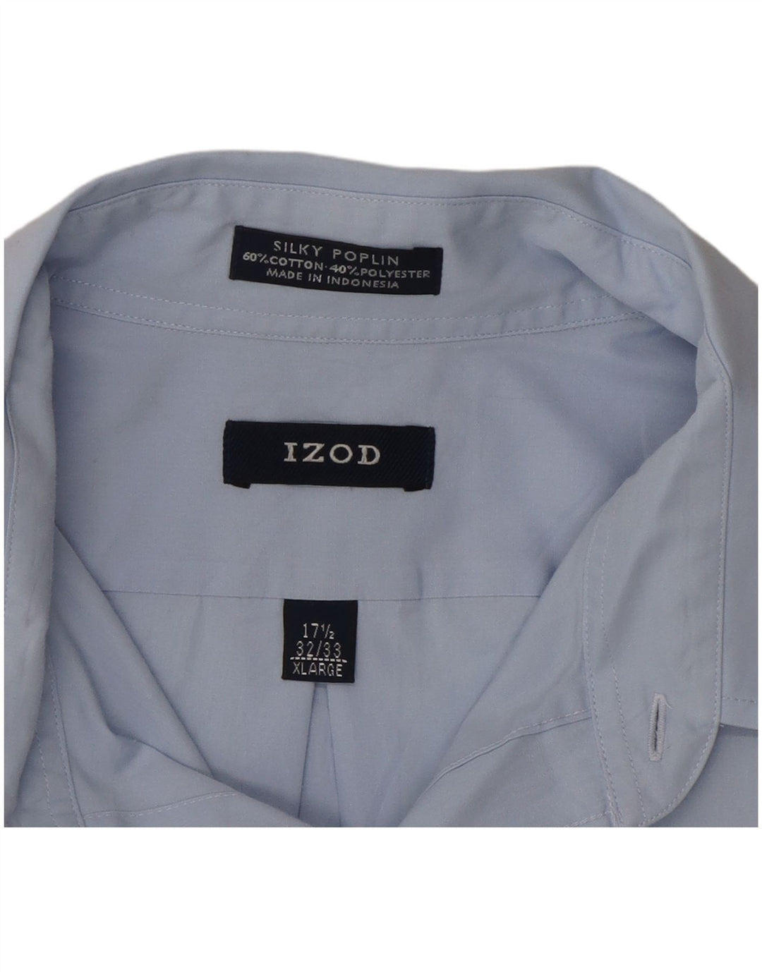 Camicia da uomo IZOD taglia 17 1/2 XL cotone blu