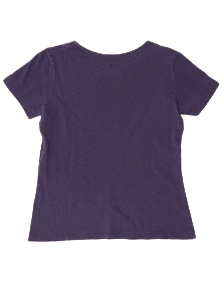 T-shirt da donna LACOSTE taglia 38 media cotone blu navy