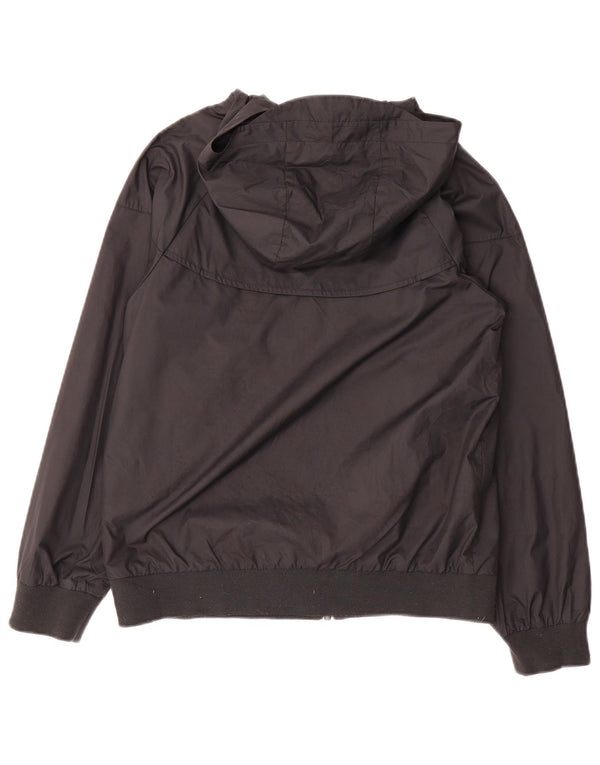 Giacca antipioggia con cappuccio da donna Nike UK 12 medio nero poliestere
