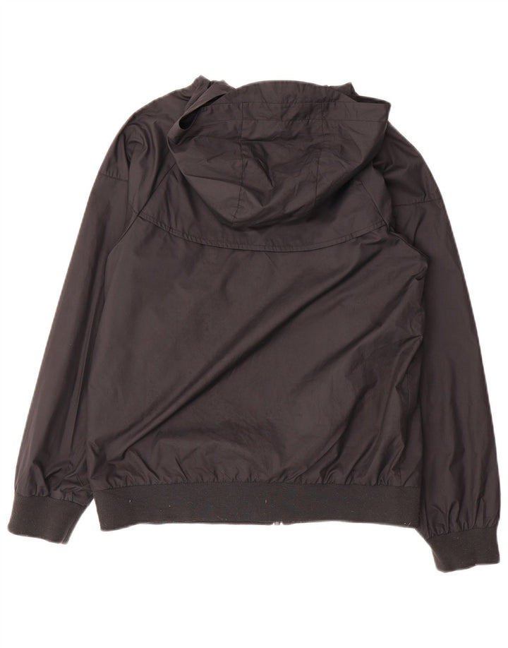 Giacca antipioggia con cappuccio da donna Nike UK 12 medio nero poliestere