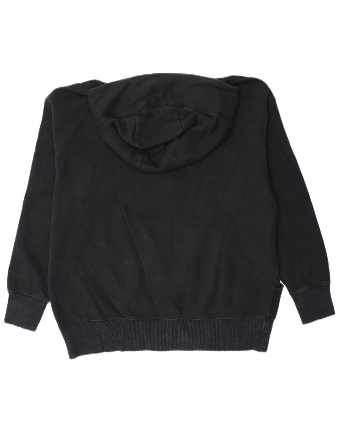 Felpa con cappuccio oversize da donna NIKE UK 10 piccola in cotone nero