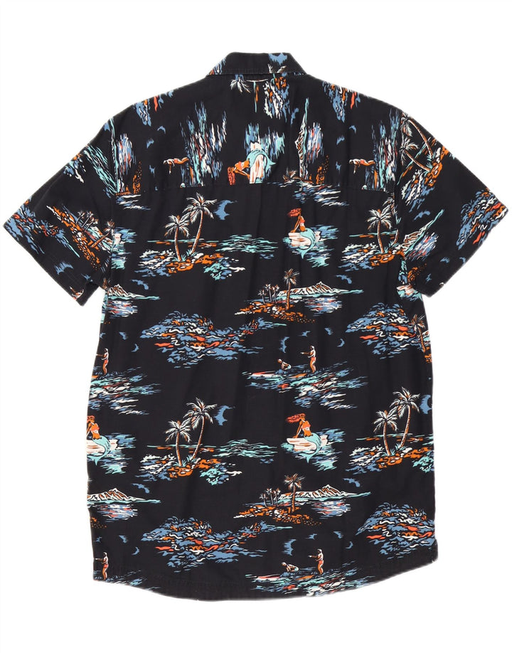 Camicia a maniche corte da uomo O'Neill in cotone nero medio hawaiano