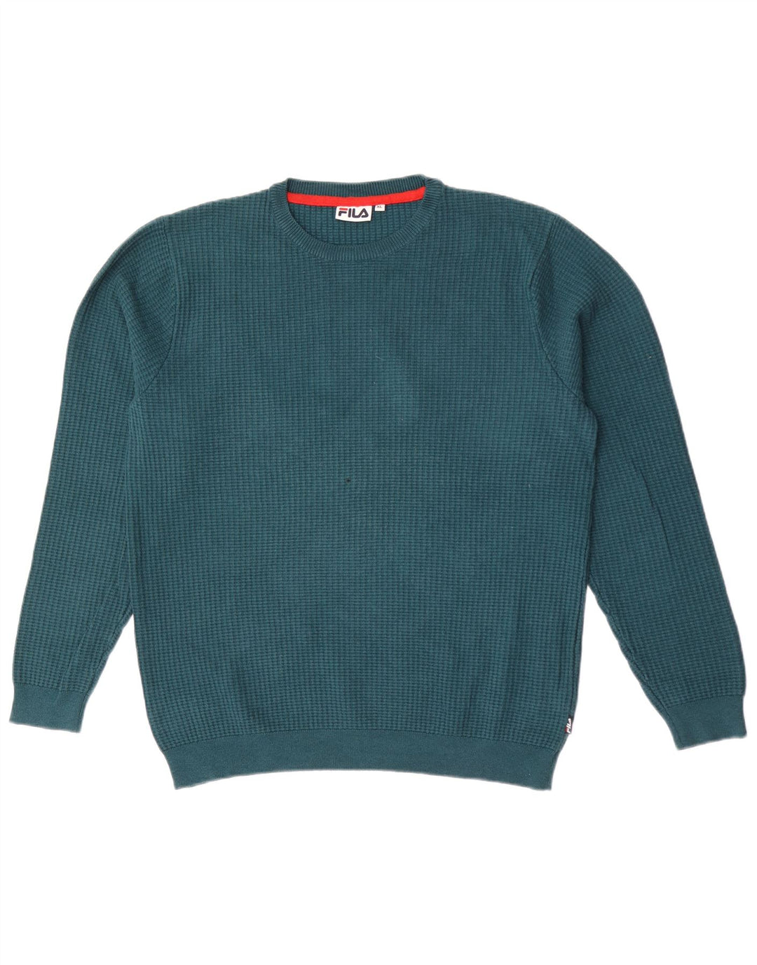 Maglione maglione girocollo da uomo Fila XL in cotone blu