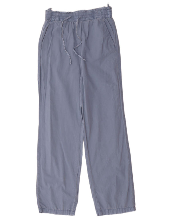 Pantaloni casual larghi da donna Marks & Spencer UK 8 piccoli W28 L29 blu