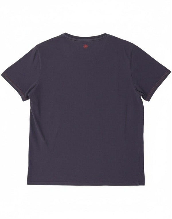 Fat Face Mens Graphic T-Shirt Top Large Navy Blue Cotton